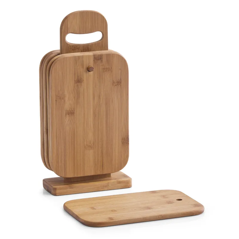 ZELLER Prkénka krájecí se stojanem set 7 ks bambus 15x7x32cm Ověřený