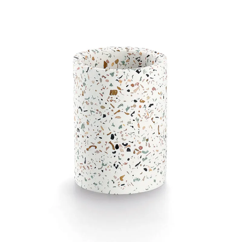 ZELLER Kelímek na kartáčky cement motiv terrazzo 8,2x11cm Nakupujte Hned