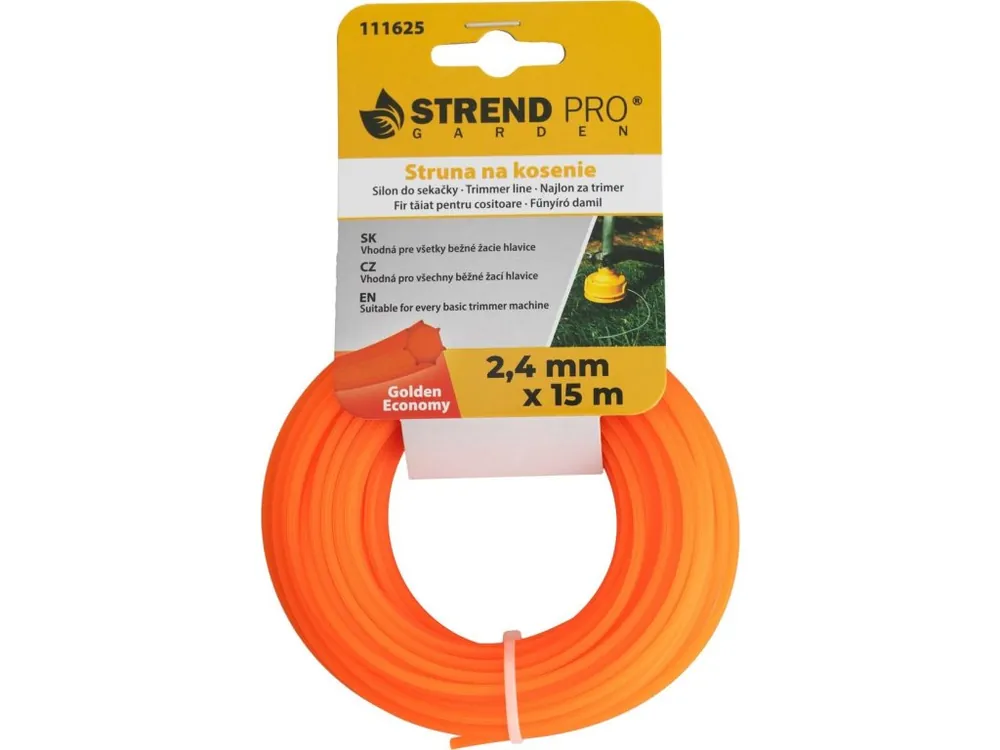 Struna do sekačky hvězda 2,4mm/15m GOLDEN ECO Akce