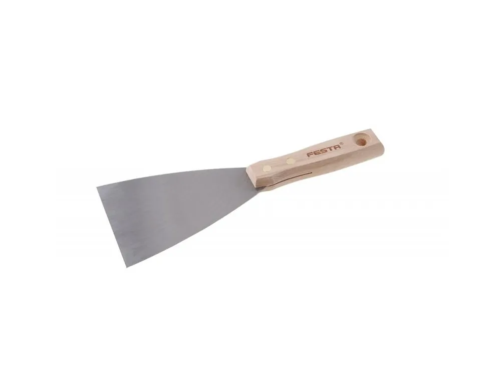 Dokud Zásoby Vydrží Špachtle 10cm nerez/dřevo FESTA
