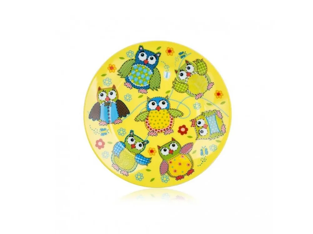 Talíř dětský keramika 20cm mělký OWLS Omezená Nabídka