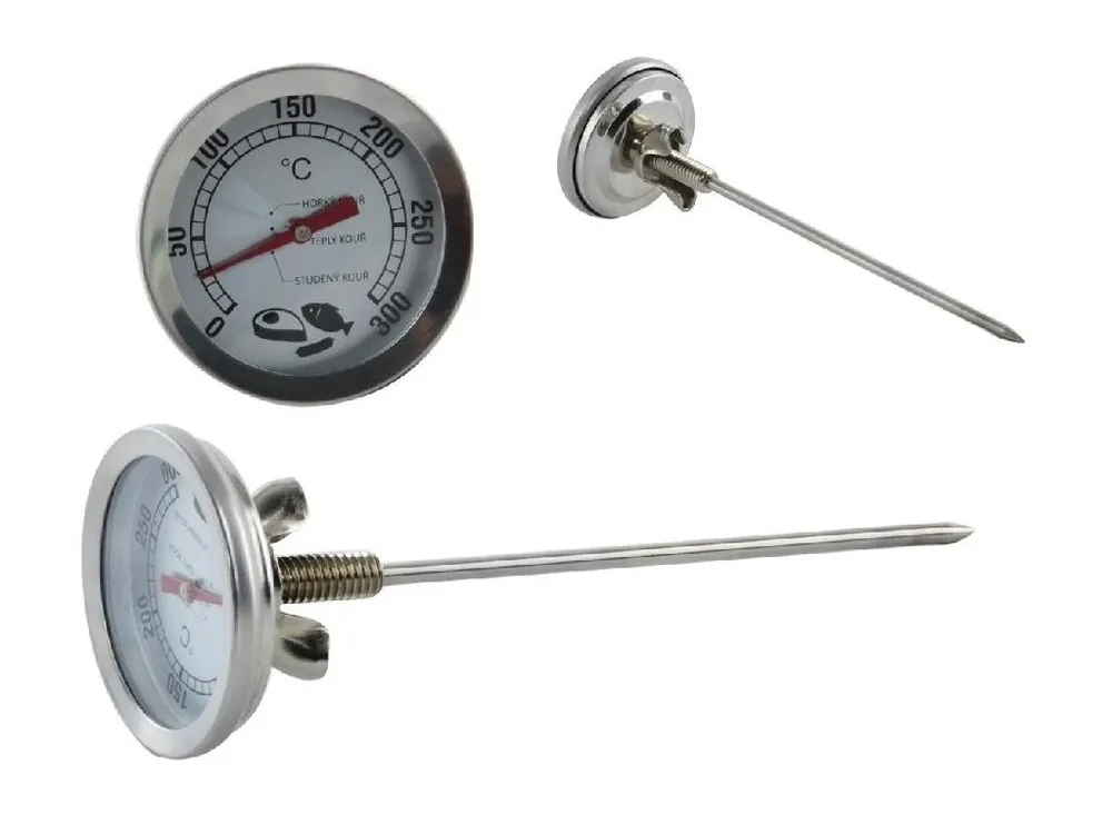 Vrácení Zdarma Teploměr do udírny 0-300°C s hrotem ORION