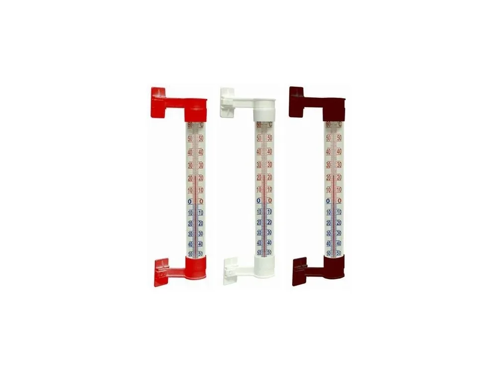Rychlé Dodání Teploměr okenní plast/sklo 25x3cm MEDIUM CZ