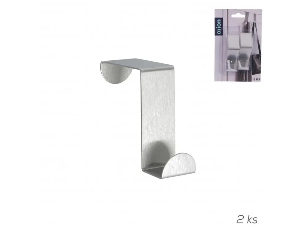 Ověřený Věšák nerez na dveře hloubka 4cm 2ks