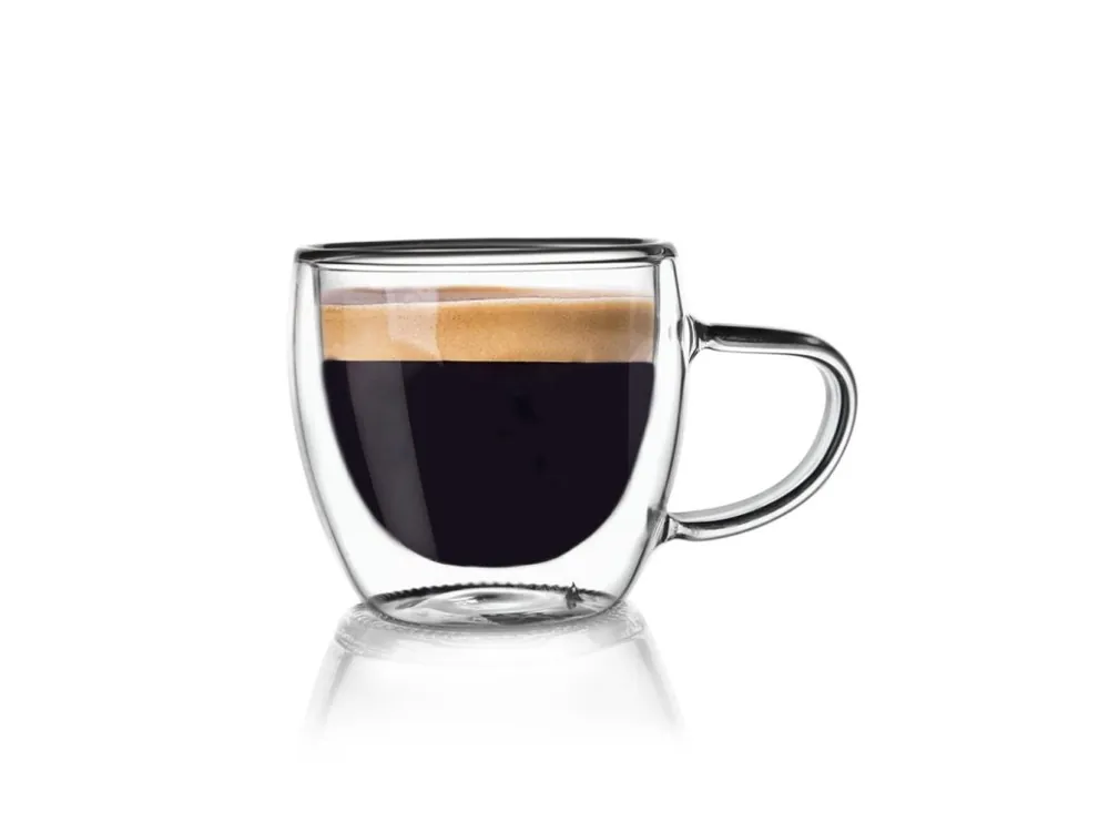 Hrnek sklo 110ml dvoustěnný ucho ORION Poslední Šance