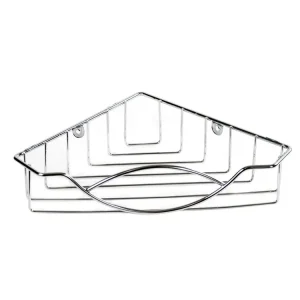 Polička koupelnová rohová chrom 31x20x6cm AWD0223 Bezpečná Platba