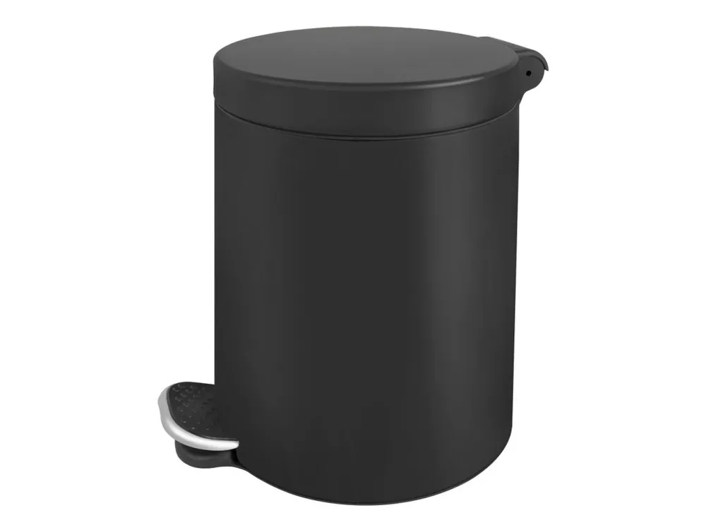 Vysoce Kvalitní Koš odpadkový pedál nerez lak 5L BLACK AWD1788