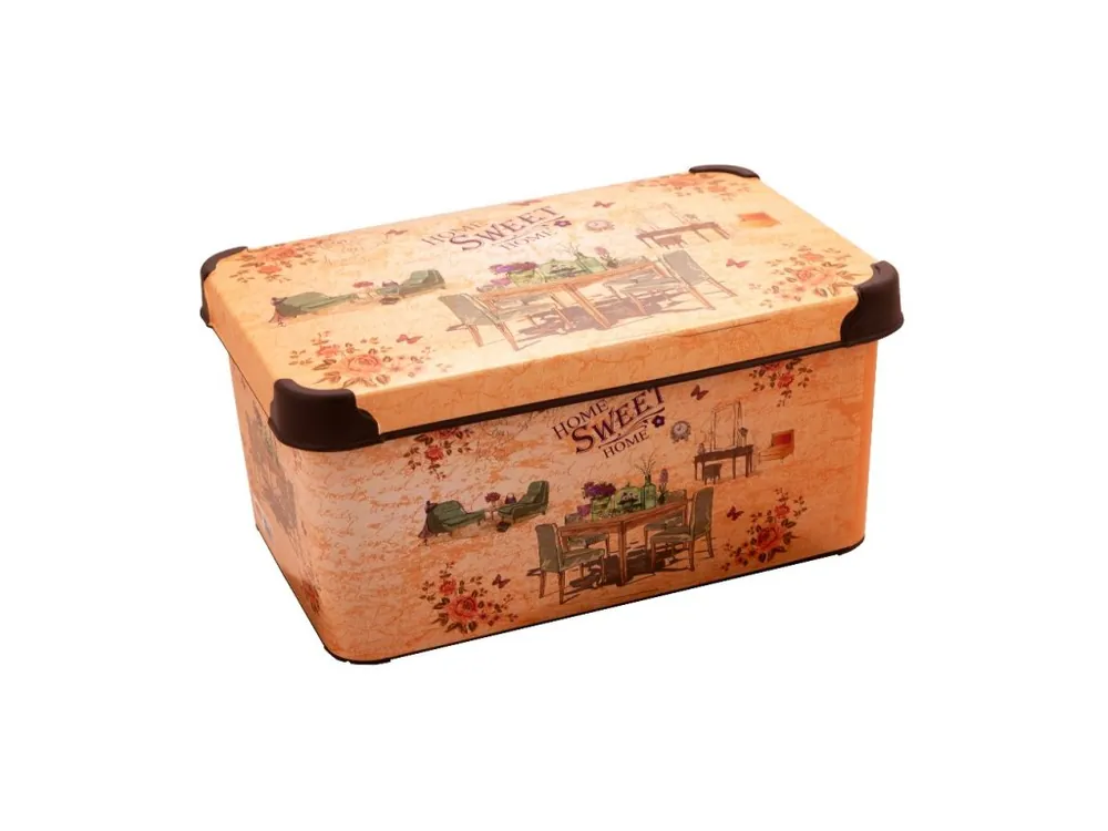 Krabice ukládací plast 5L 28x18x14cm VIOLET, mix dekorů Ihned K Objednání