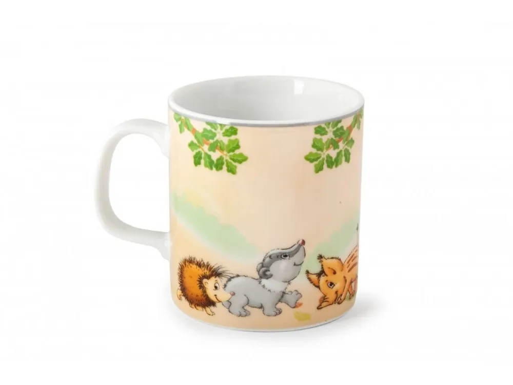 Oblíbený Hrnek dětský porcelán 225ml LESNÍ ZVÍŘÁTKA
