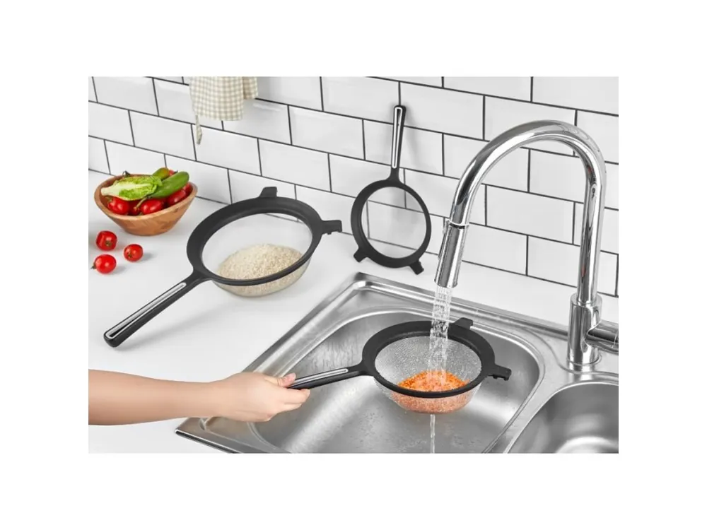 Rychlé Dodání Cedník nerez/plast ¤15,5cm s ručkou BASIC