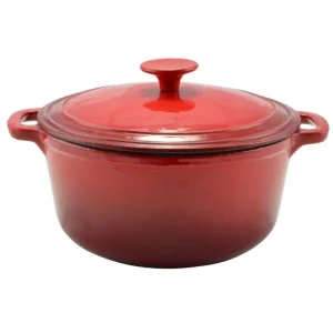Značkový Hrnec litina smalt ¤22cm 3,2L s poklicí RED