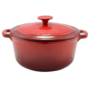 Rychlé Dodání Hrnec litina smalt ¤26cm 5,2L s poklicí RED