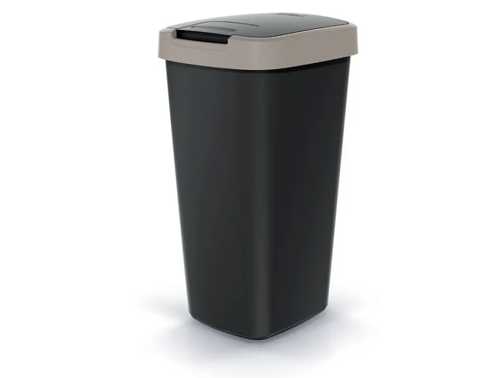 Časově Omezené Koš odpadkový výklopný 25L COMPACTA Q sv.hnědá