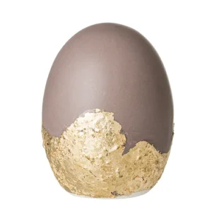 Rychlé Dodání Dekorativní keramické vajíčko Egg hnědé
