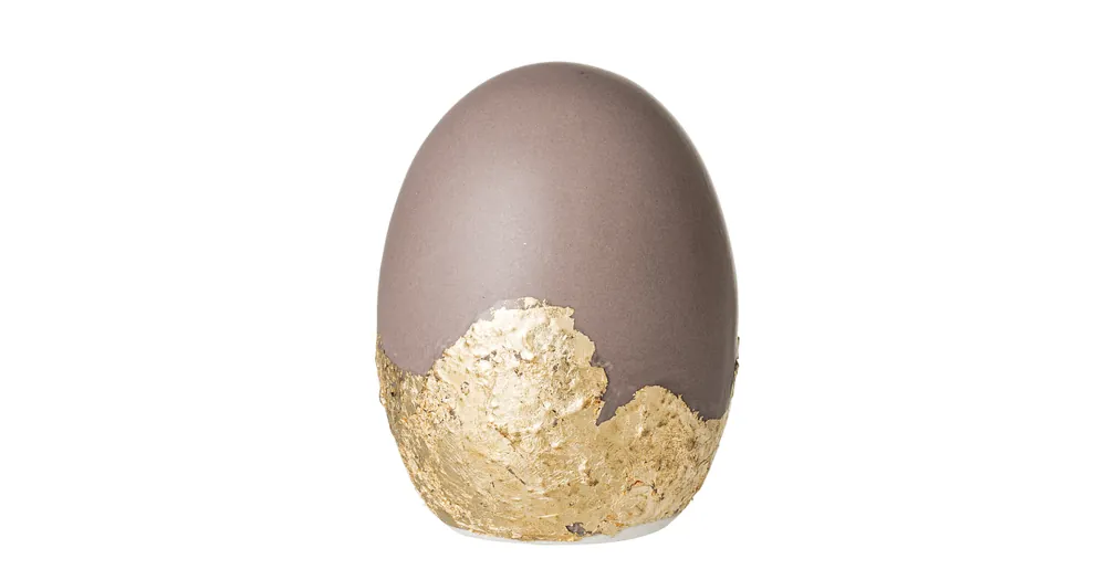 Kup Teď Dekoratívne keramické vajíčko Egg hnedé