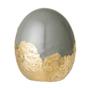 Horká Nabídka Dekoratívne keramické vajíčko Egg šedé