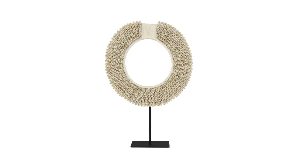 Ozdobný kruh z mušlí na stojane Collier Cenový Hit