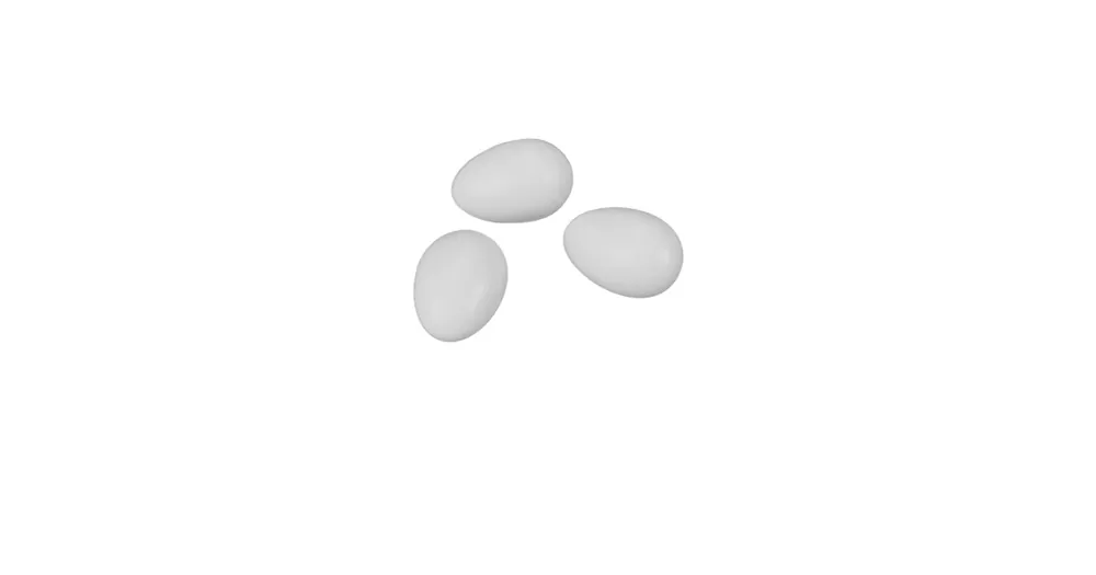 Poslední Šance Dekorativní vajíčka Deco Egg White - set 3 ks