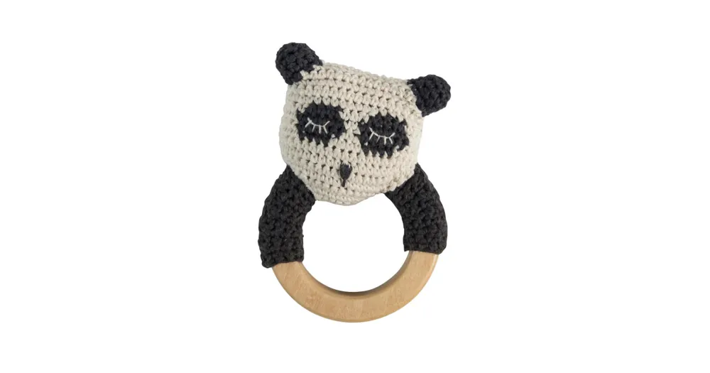 Časově Omezené Detská drevená hrkálka Panda