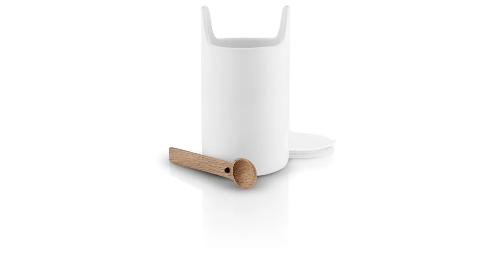 Super Cena Dóza s dřevěnou lžičkou Toolbox White 20 cm
