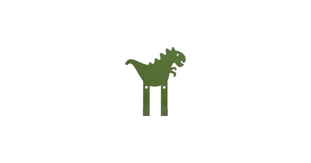 Kovový háček na stěnu Dinosaur Green Dokud Zásoby Vydrží