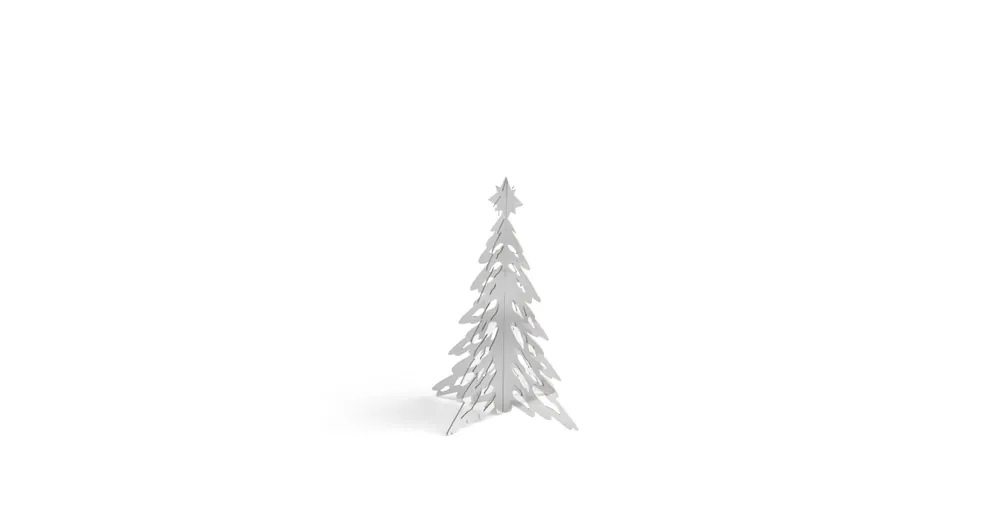 Kovový stromček Pinetree Silver 15 cm Nízká Cena