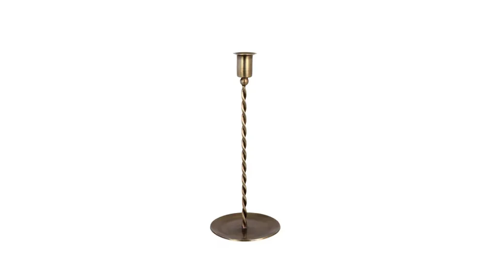 Značkový Kovový svícen Estelle Antique Brass 27 cm