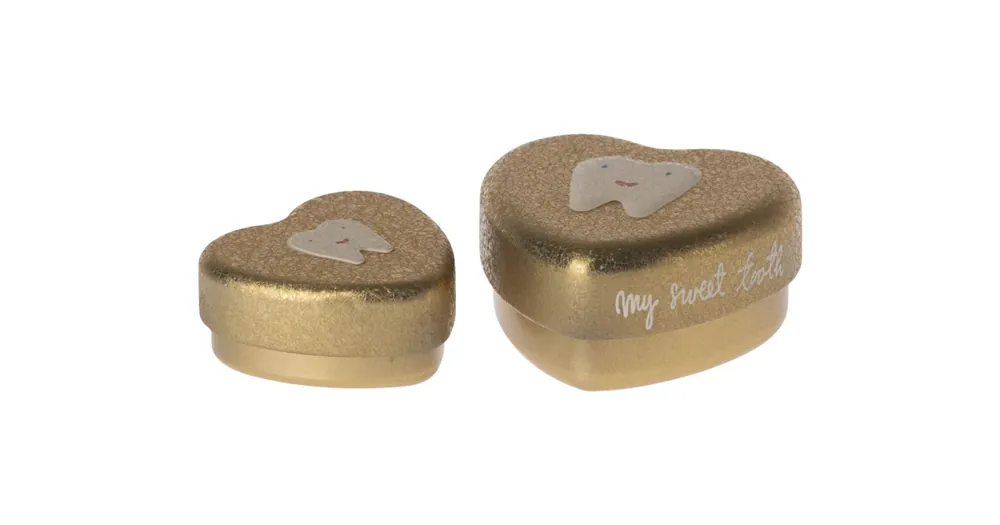 Krabička na zúbky Tooth Box Gold - Set 2 ks Výhodná Nabídka
