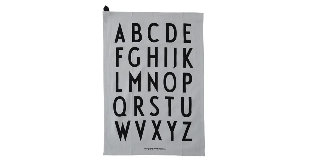 Zlevněný Kuchyňská utěrka Letters šedá - set 2 ks