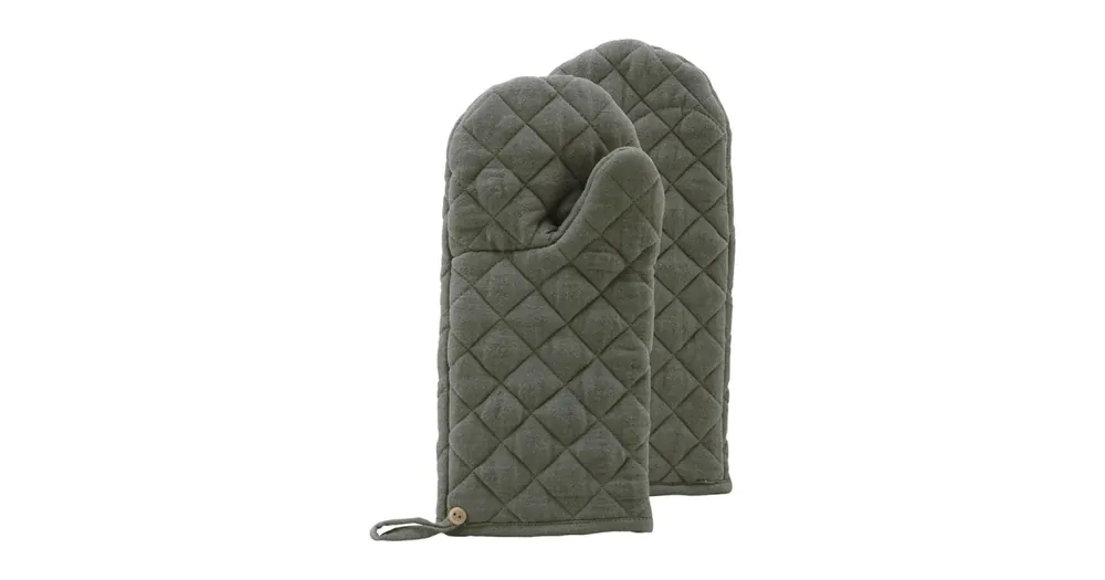 Nakupujte Hned Kuchynské rukavice Linen Green - sada 2 ks