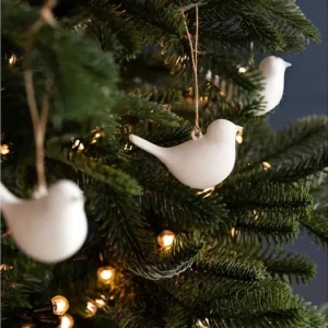 Nejlepší Cena Porcelánová dekorace Birds White - set 3 ks
