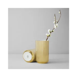 Top Prodej Porcelánová váza Lyngby zlatá - 20 cm
