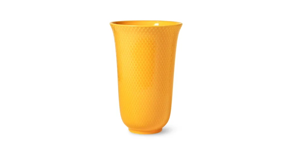 Výhodná Nabídka Porcelánová váza Rhombe Yellow 20 cm
