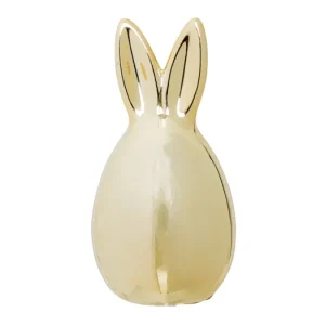 Porcelánová veľkonočná dekorácia Bunny zlatá Víkendová Akce