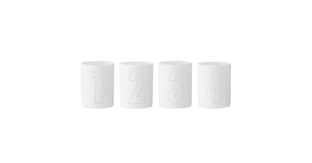 Porcelánové adventní svícny White – set 4 ks Objednat Nyní