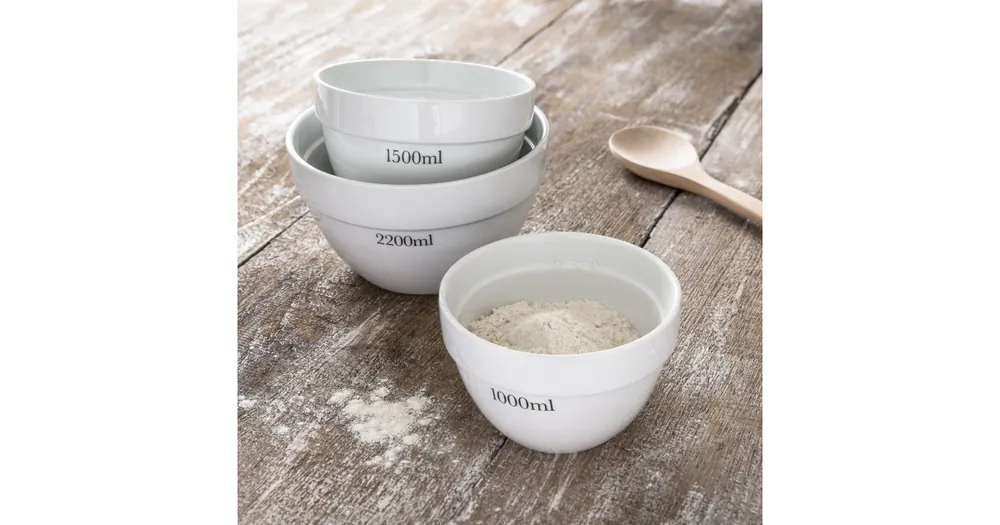 Akce Porcelánové misy na cesto Rialto – set 3 ks