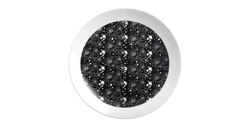 Porcelánový dezertní talíř Nénuphars noirs Super Cena