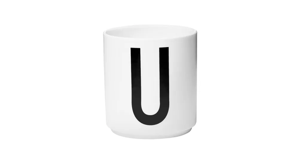 Výhodná Nabídka Porcelánový hrnček Letter U