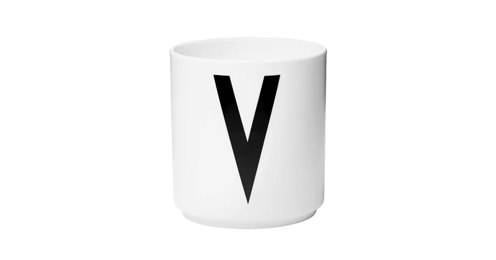 Porcelánový hrnček Letter V Odeslání Ihned