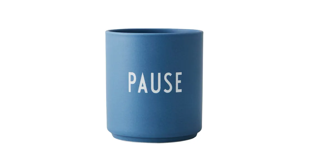 Novinka Porcelánový hrnček PAUSE modrý