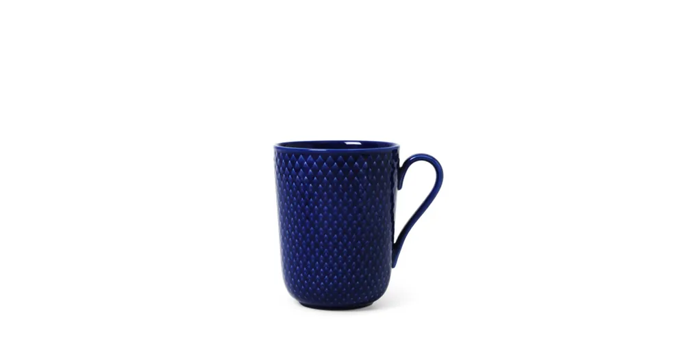 Porcelánový hrnek Rhombe Dark Blue 330 ml Super Cena