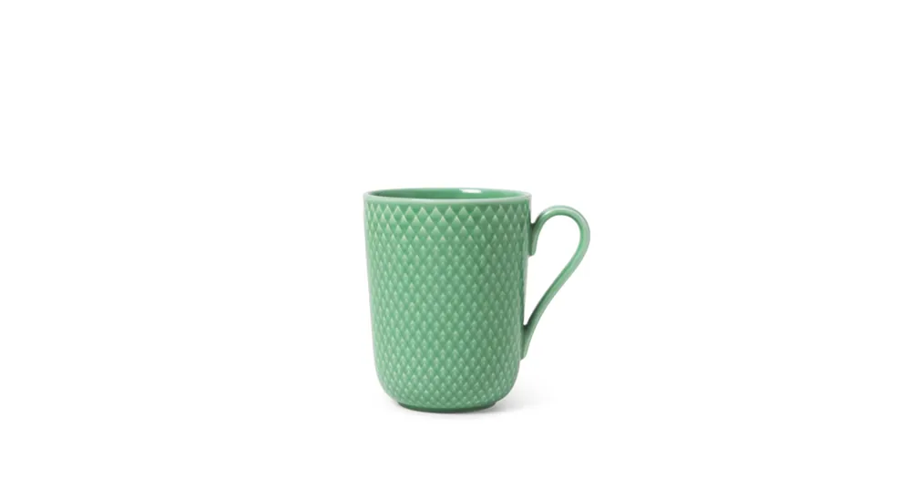 Porcelánový hrnek Rhombe Green 330 ml Finální Výprodej