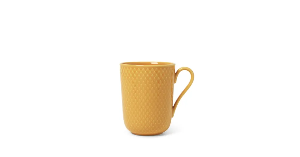 Porcelánový hrnček Rhombe Yellow 330 ml Poslední Šance