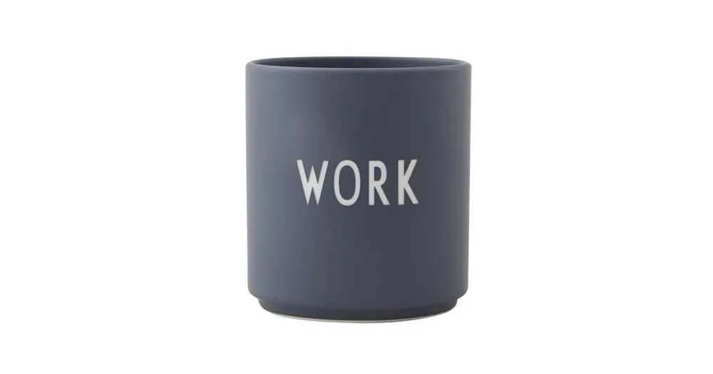Ihned K Objednání Porcelánový hrnek WORK šedý