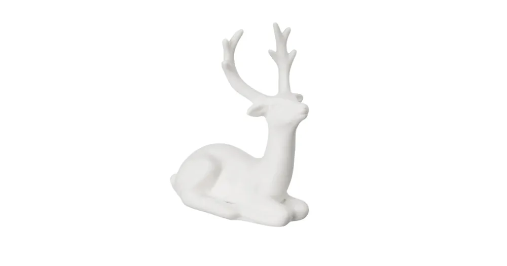 Porcelánový jeleň Loke 9 cm Sezónní Sleva