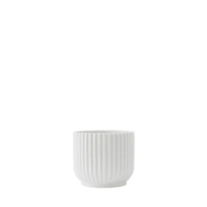 Autentický Porcelánový květináč Lyngby bílý - 10,5 cm
