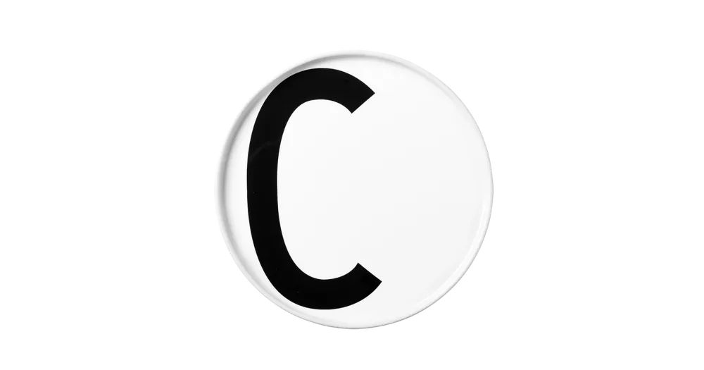 Akční Nabídka Porcelánový talíř Letter C
