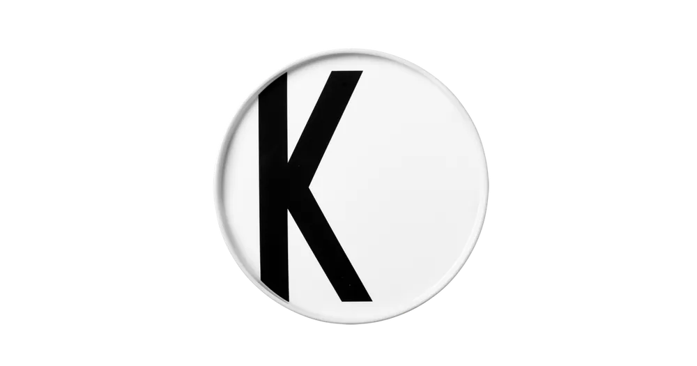 Porcelánový tanier Letter K Ihned K Objednání