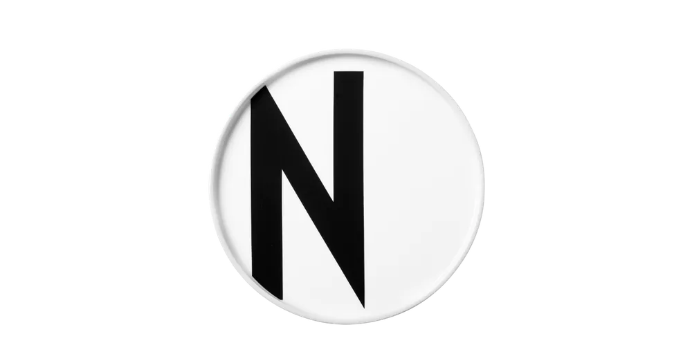 Porcelánový tanier Letter N Expresní Doručení