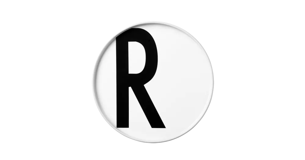 Porcelánový talíř Letter R Nakupujte Hned